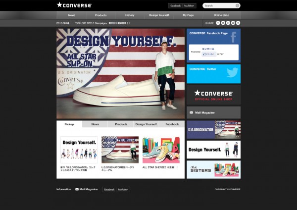 CONVERSE Website 2013