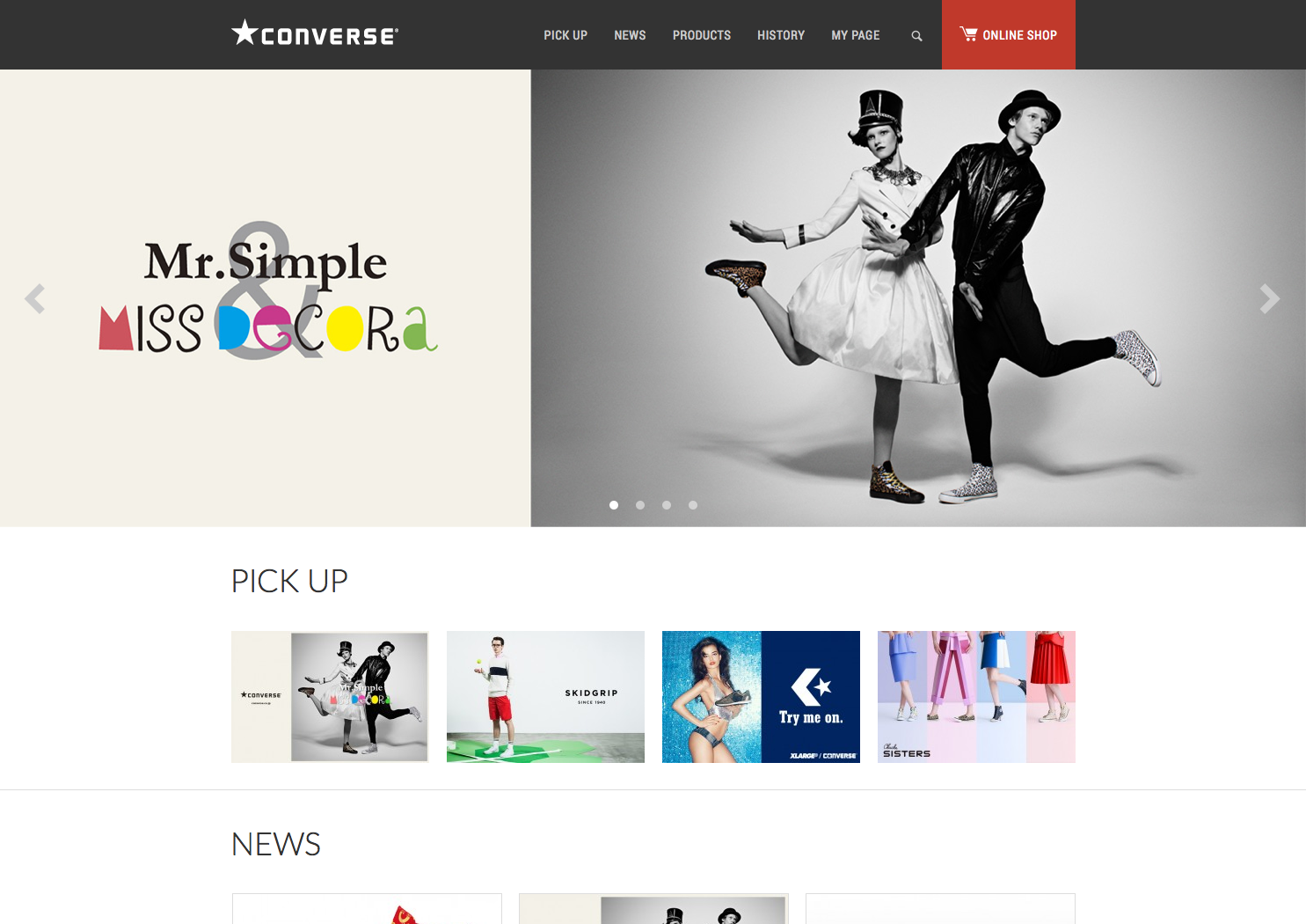CONVERSE Official Website 2014